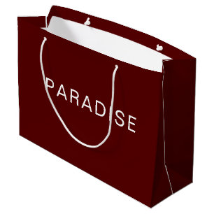 Sac cadeau grand format marron personnalisé avec t