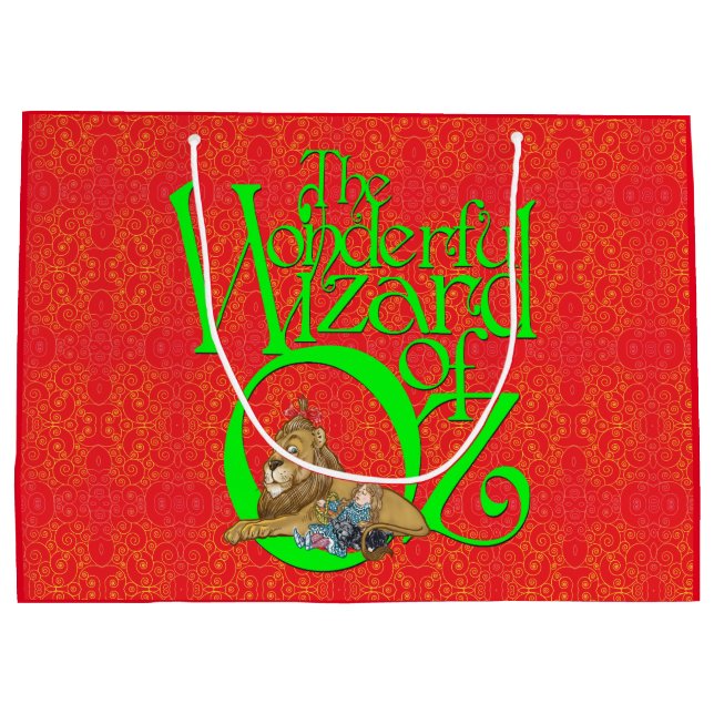 Sac cadeau grand format Noël Classique Magicien d' (Dos)