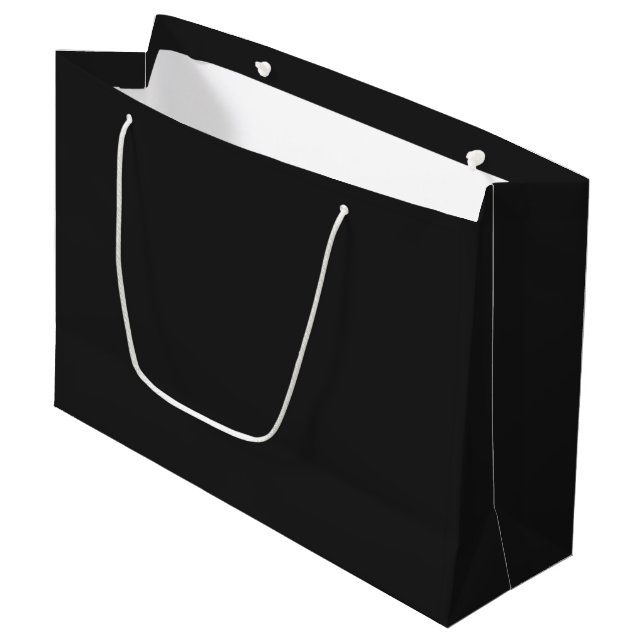Sac cadeau grand format noir inquiétant (Devant Angle)