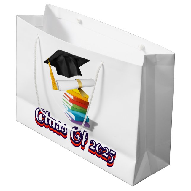 Sac Cadeau Grand Format pour la Remise des Diplôme (Devant Angle)