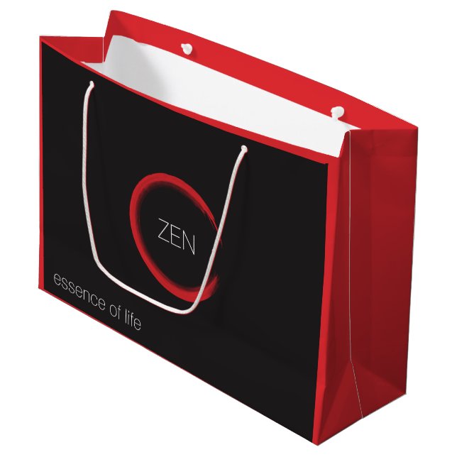 Sac Cadeau Grand Format Red Zen (Devant Angle)