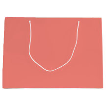 Sac cadeau grand format rose corail