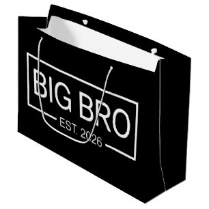 Sac Cadeau Grand Frère Ét. 2026 Nouveau Bébé de Grossesse de