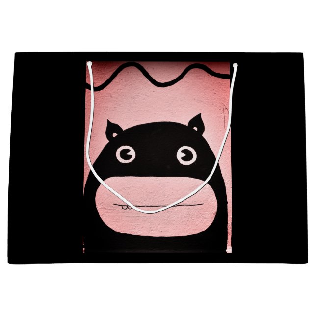 Sac cadeau - Grand, Glossy HAPPY MONSTER (Devant)