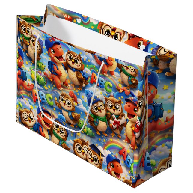 Sac Cadeau Grand sac-cadeau brillant de (Devant Angle)