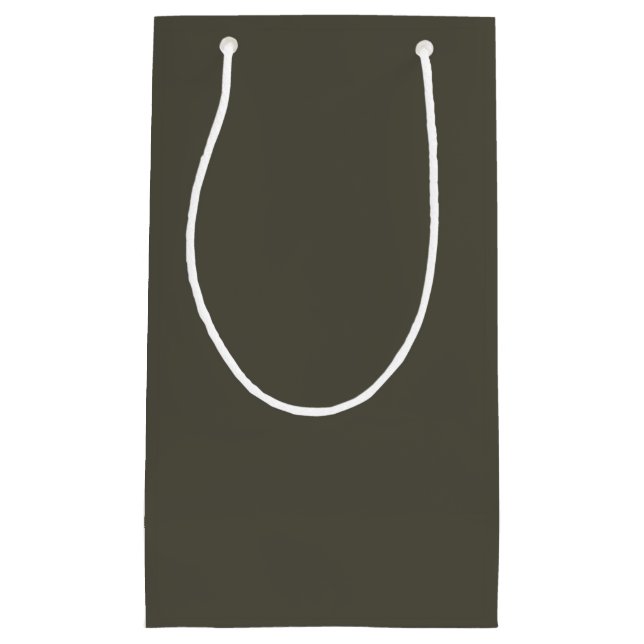 Sac cadeau gris foncé uni (Devant)