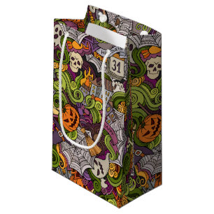 Sac cadeau Halloween éffrayant - petit, brillant