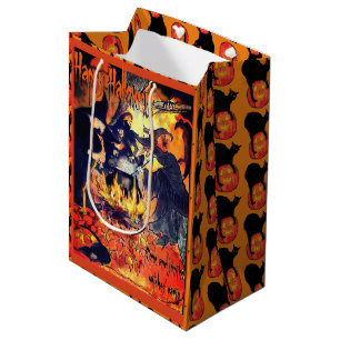 Sac cadeau Halloween trois sorcières