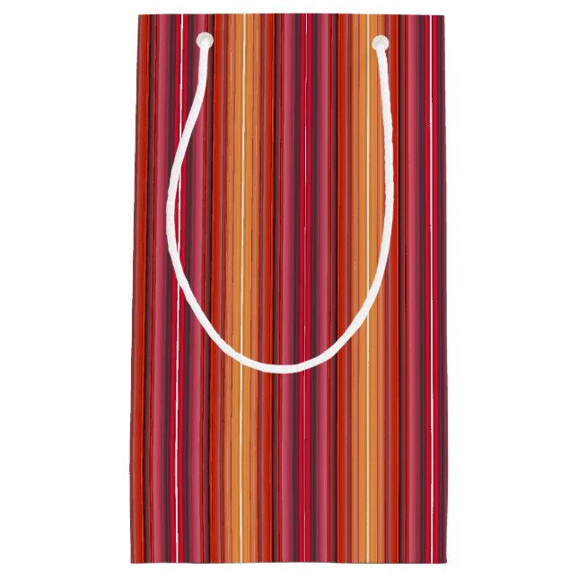 Sac cadeau HAMbyWG - Baguette blanche rouge orange (Devant)