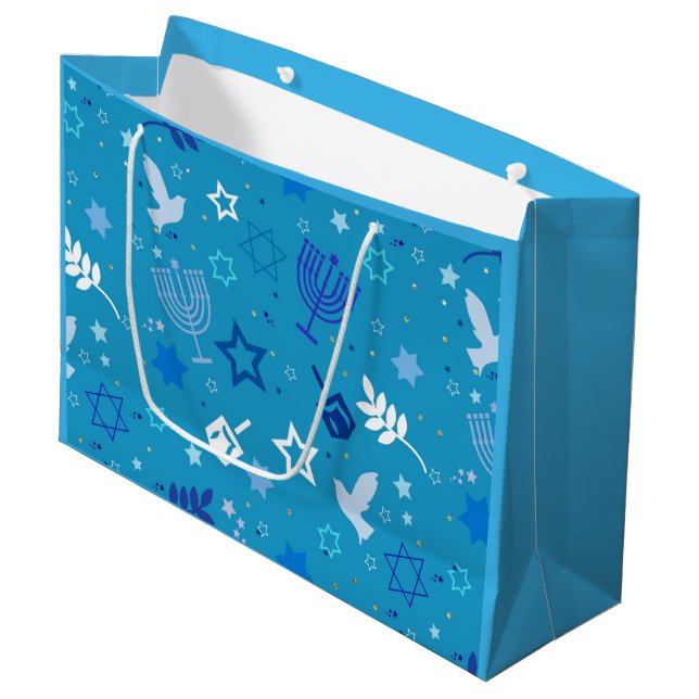 Sac cadeau Hanoukka Stars (Devant Angle)