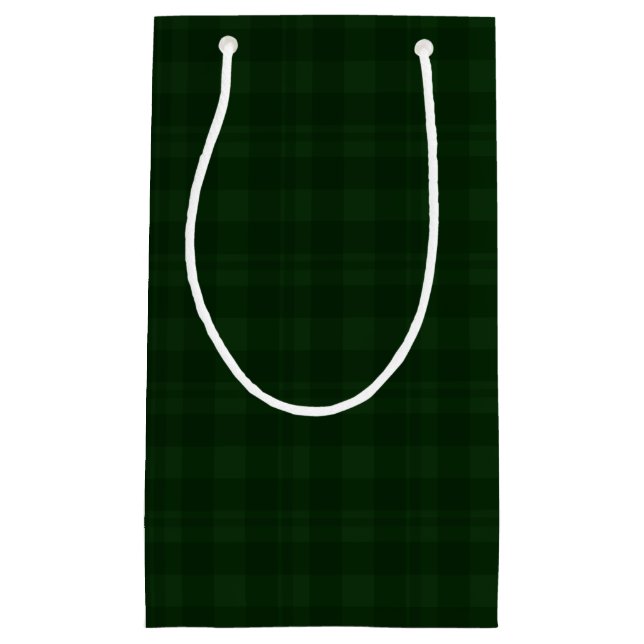 Sac cadeau Holly Berry Green Tartan (Devant)