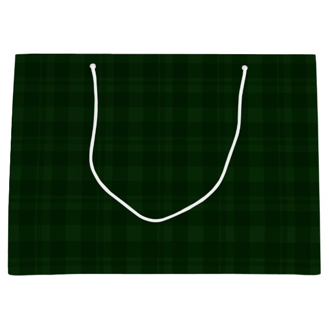 Sac cadeau Holly Berry Green Tartan (Devant)