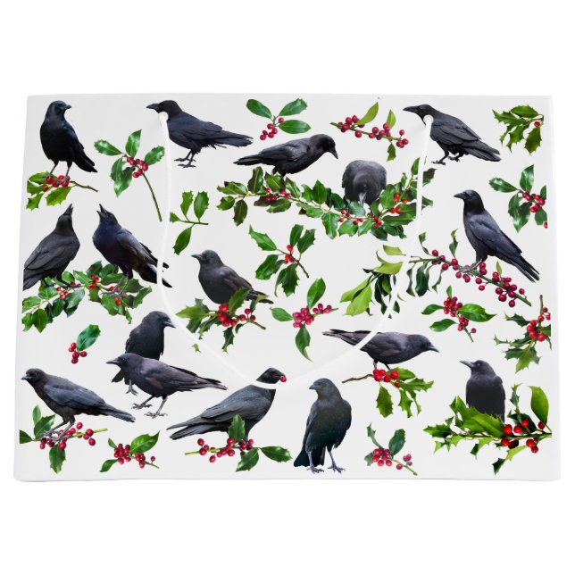 Sac cadeau Holly Crows (Devant)