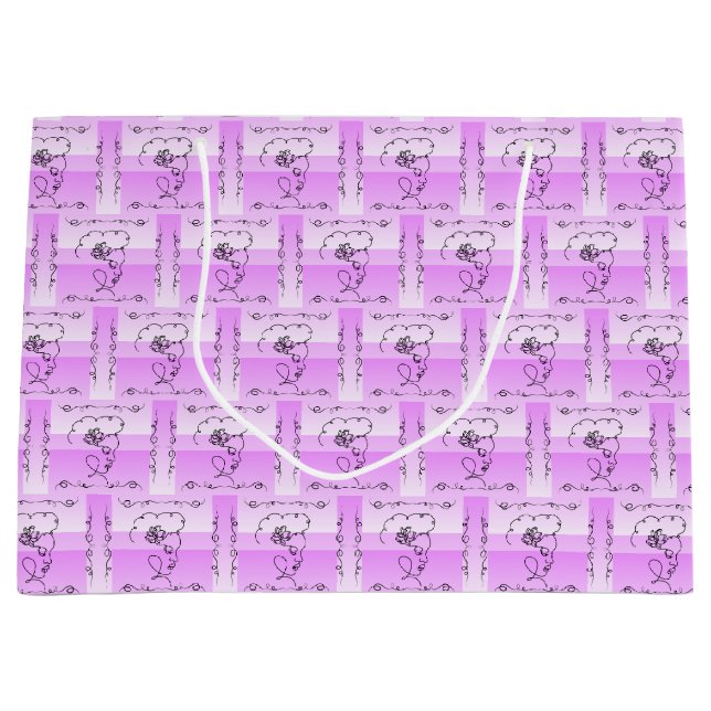 Sac Cadeau Horizontal Lavande Flowing Beauty (Devant)