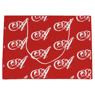 Sac cadeau initial personnalisé