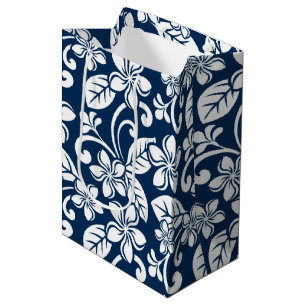 Sac cadeau ISLAND PLUMERIA (NAVY BLUE)