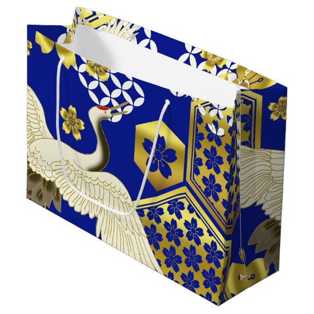 Sac cadeau japonais en tissu Kimono (Devant Angle)