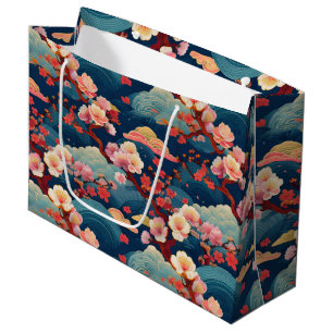 sac cadeau japonais Kimono motif