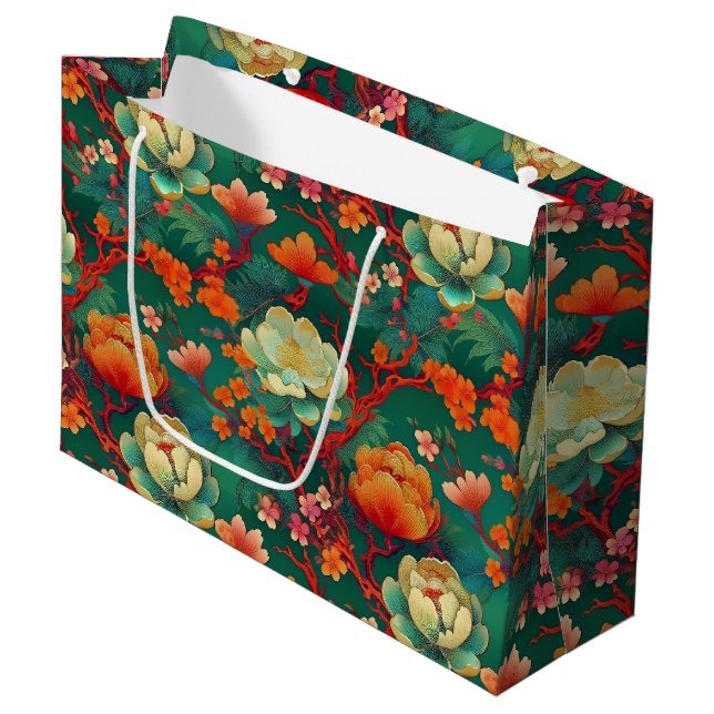 sac cadeau japonais Kimono motif (Devant Angle)