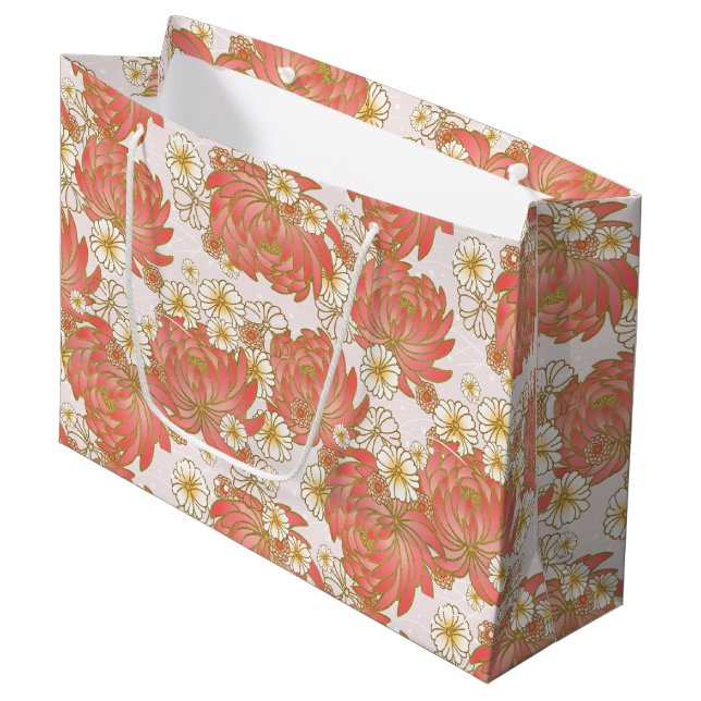 sac cadeau japonais Kimono motif (Devant Angle)