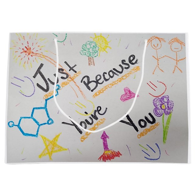 Sac cadeau - Juste parce que vous êtes vous (Devant)