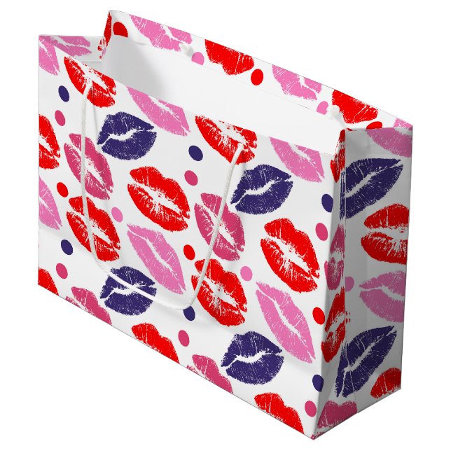 Sac cadeau Kisses (Devant Angle)