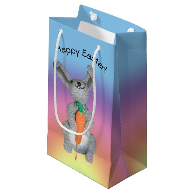 Sac cadeau - Lapin avec carotte (Devant Angle)