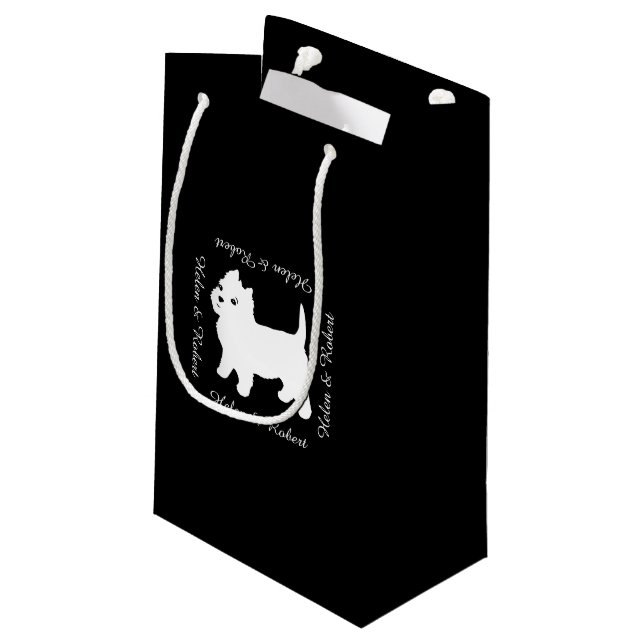 Sac Cadeau Le petit chien de Westie le plus mignon - (Dos Angle)