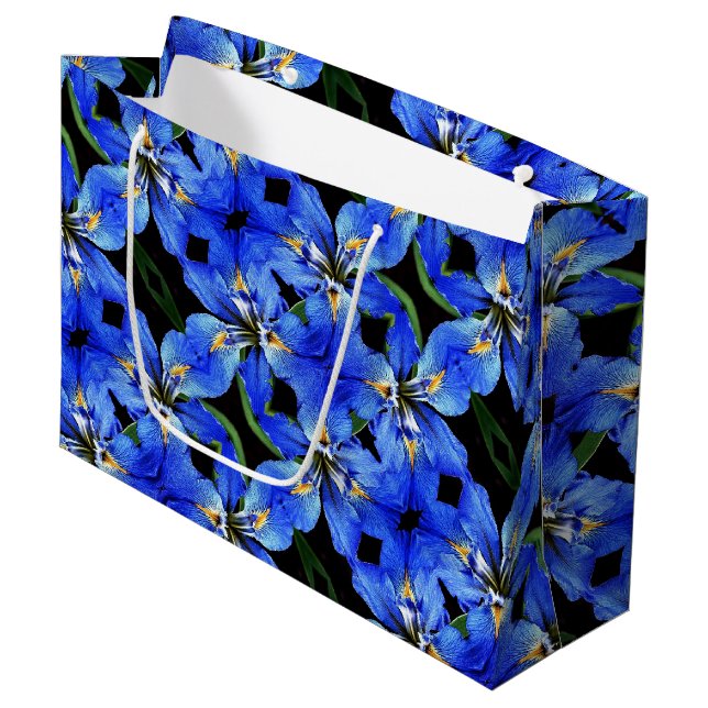 Sac cadeau Lg Blue Iris (Devant Angle)