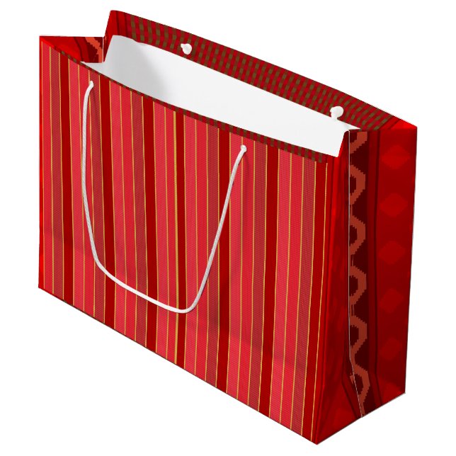 Sac Cadeau Lg Rd&G VStripe Smile Tile (Devant Angle)