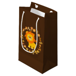 Sac cadeau Lion Mandala en caricature mignonne