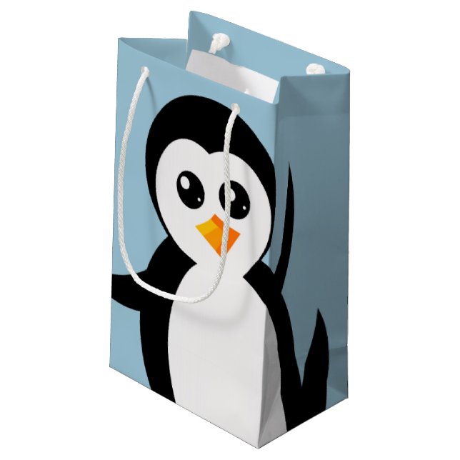 Sac cadeau "Little Penguin" (gros plan) (Dos Angle)