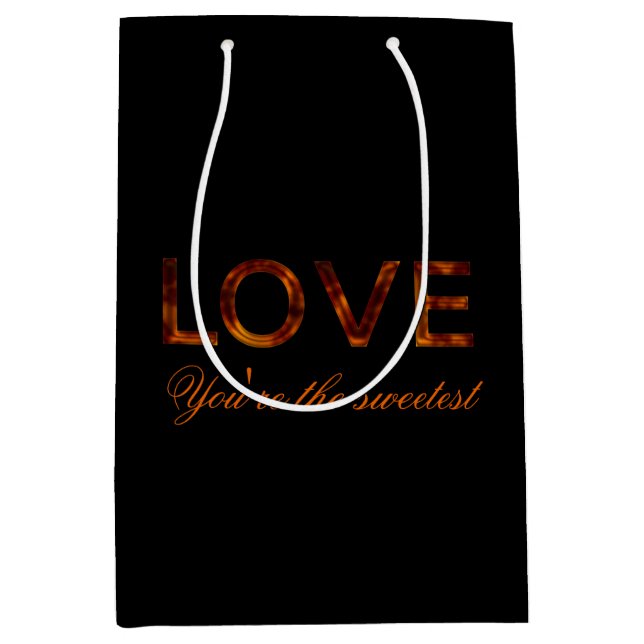 Sac cadeau 'Love, You are the Sweetest' (Devant)