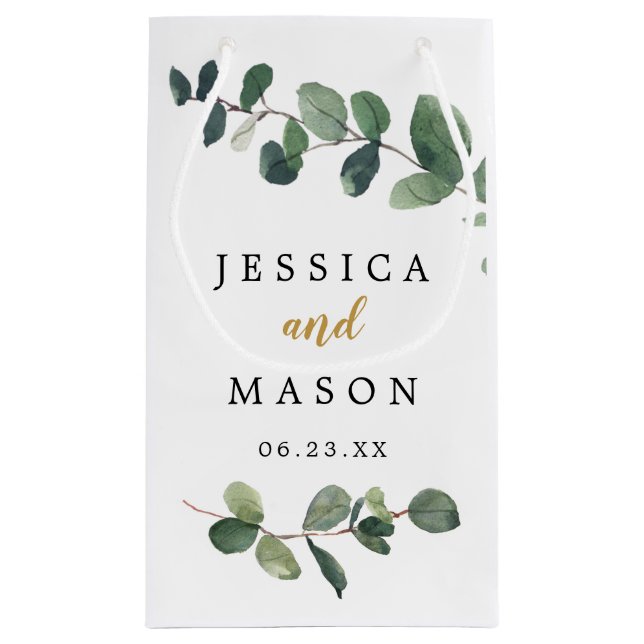 Sac cadeau Mariage Eucalyptus Hotel (Dos)