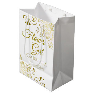 Sac cadeau Mariage Flower Girl - Moyen