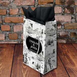 Sac cadeau Mariage personnalisé Boston Toile