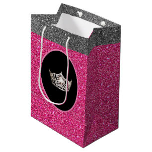 Sac cadeau Miss America Silver Crown Rose FX Glitt