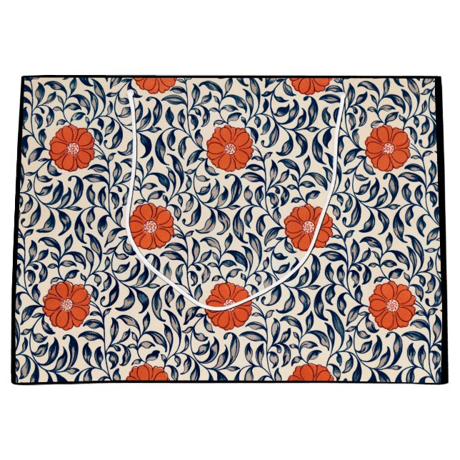 SAC CADEAU MODÈLE FLORAL CHINOIS (Devant)