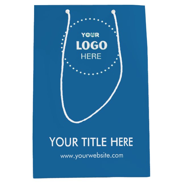 Sac cadeau moderne pour entreprise minimaliste (Devant)