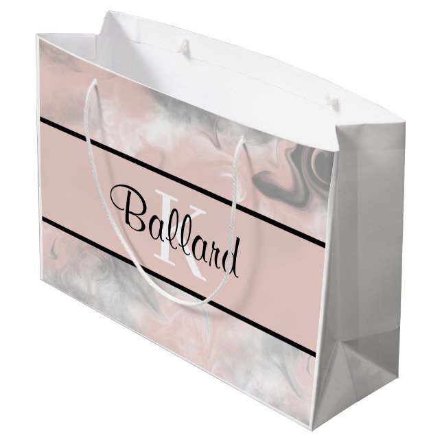 Sac cadeau monogramme (Dos Angle)