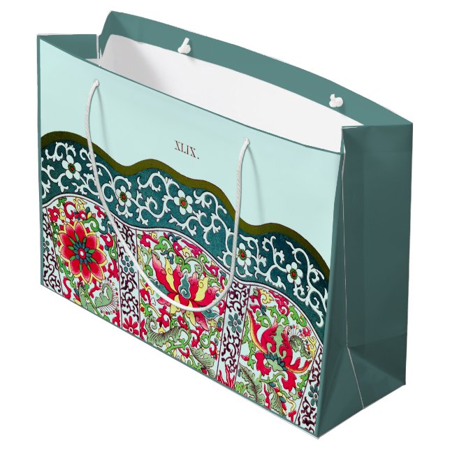SAC CADEAU MOTIF CHINOIS PERSONNALISÉ (Dos Angle)