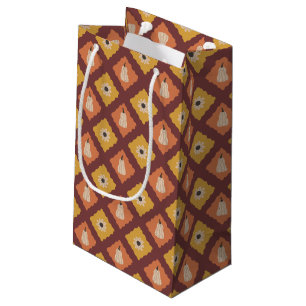 Sac cadeau Motif Diamond Automne tiré à la main