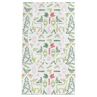 Sac cadeau Motif scandinave rouge et vert