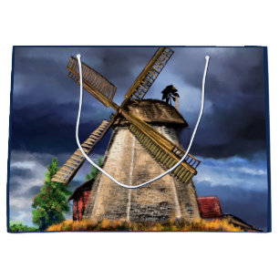 Sac Cadeau Moulin à Vent Hollandais