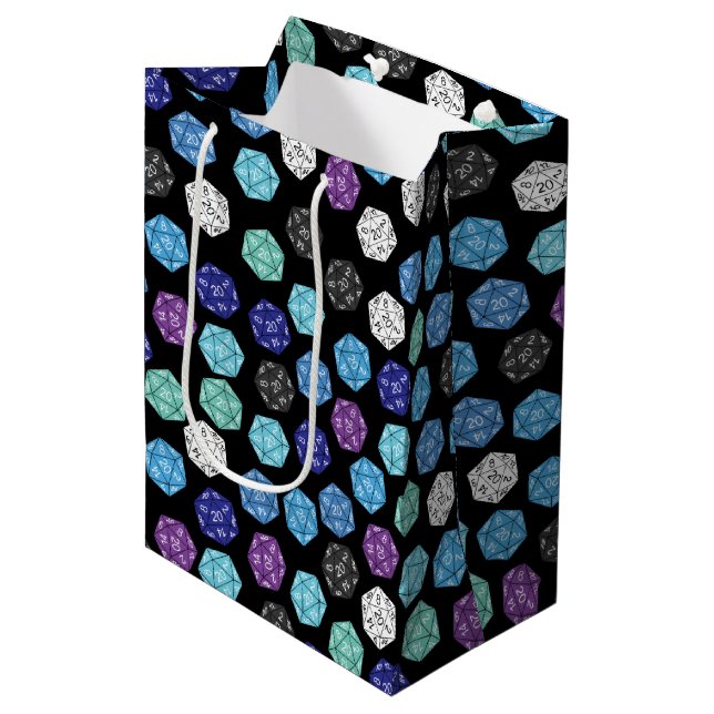 Sac Cadeau Moyen 20 disques latéraux Anniversaires de enfants des J (Devant Angle)