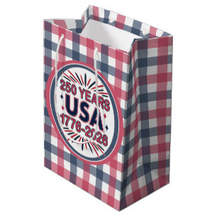 Sac Cadeau Moyen 250 ans USA   Semiquinentenaire 1776-2026