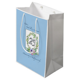 Sac Cadeau Moyen 25e anniversaire de la couronne catholique des nat