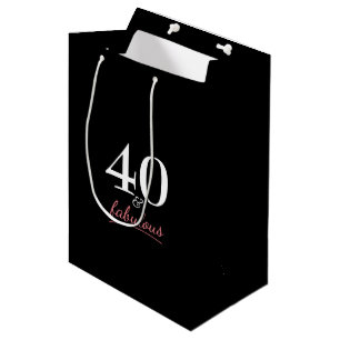 Sac Cadeau Moyen 40 et Fabuleux anniversaire