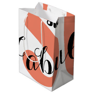 Sac Cadeau Moyen 50 ans et Fabuleux Corail Cadeaux de Fête