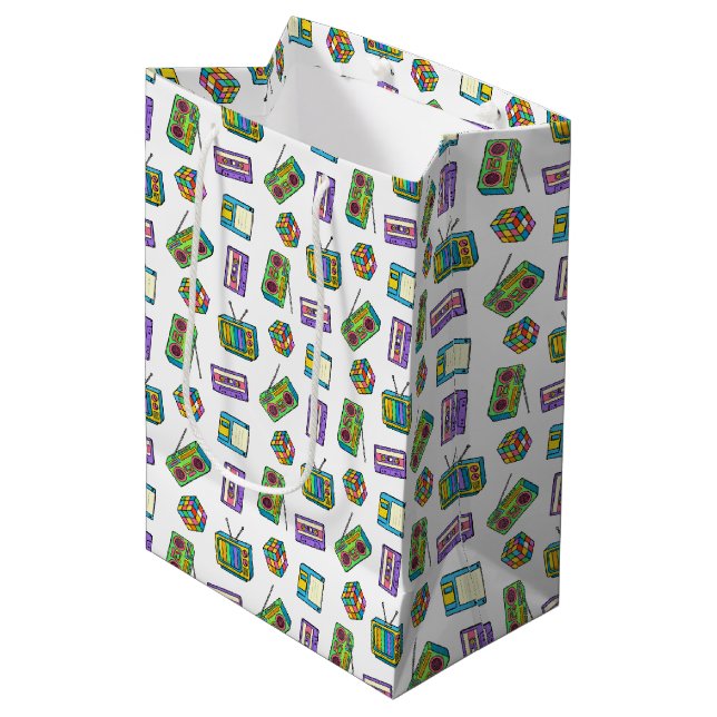 Sac Cadeau Moyen 80's (Devant Angle)